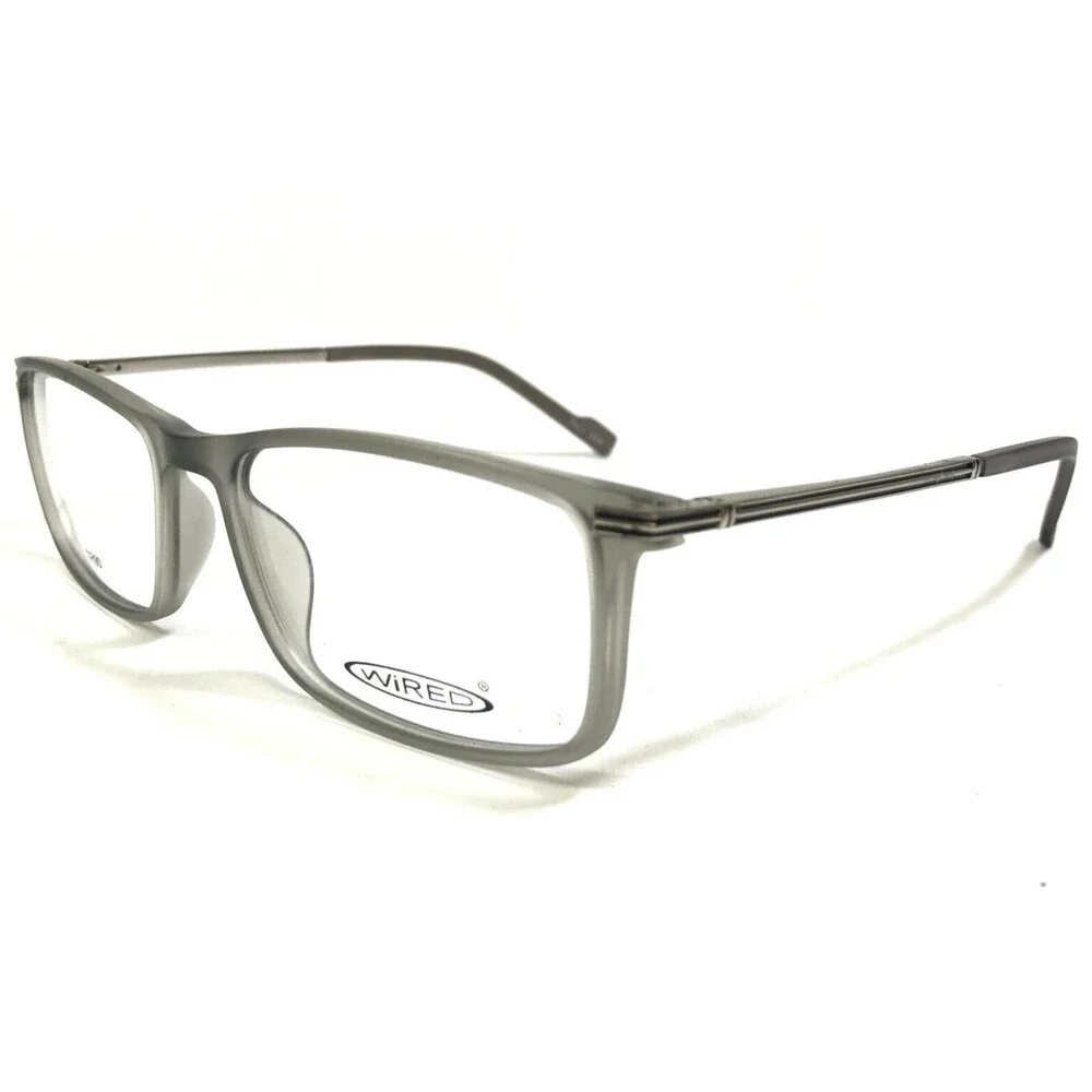 Wired by Avalon Eyeglasses Frames 6053 Matte Gray Rectangular Full Rim 53-17-135